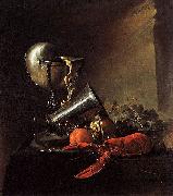 Still Life with Lobster and Nautilus Cup Jan Davidz de Heem